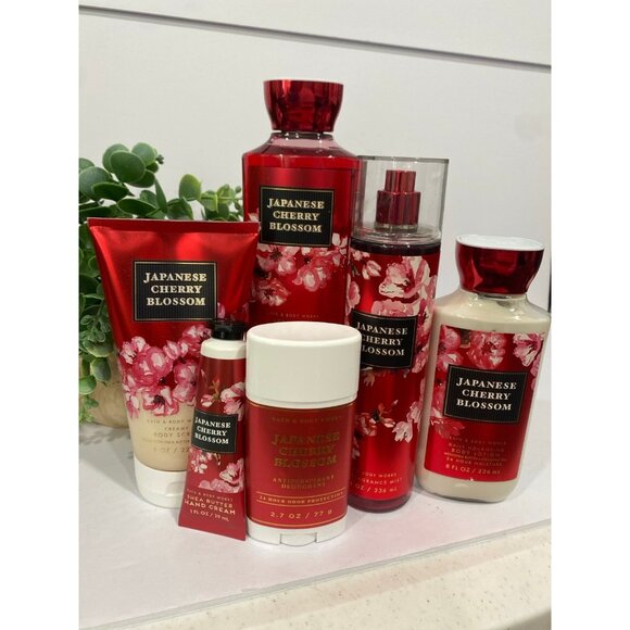 Bath & Body Works “Japanese Cherry Blossom” All New 6- Pc Body Care Set